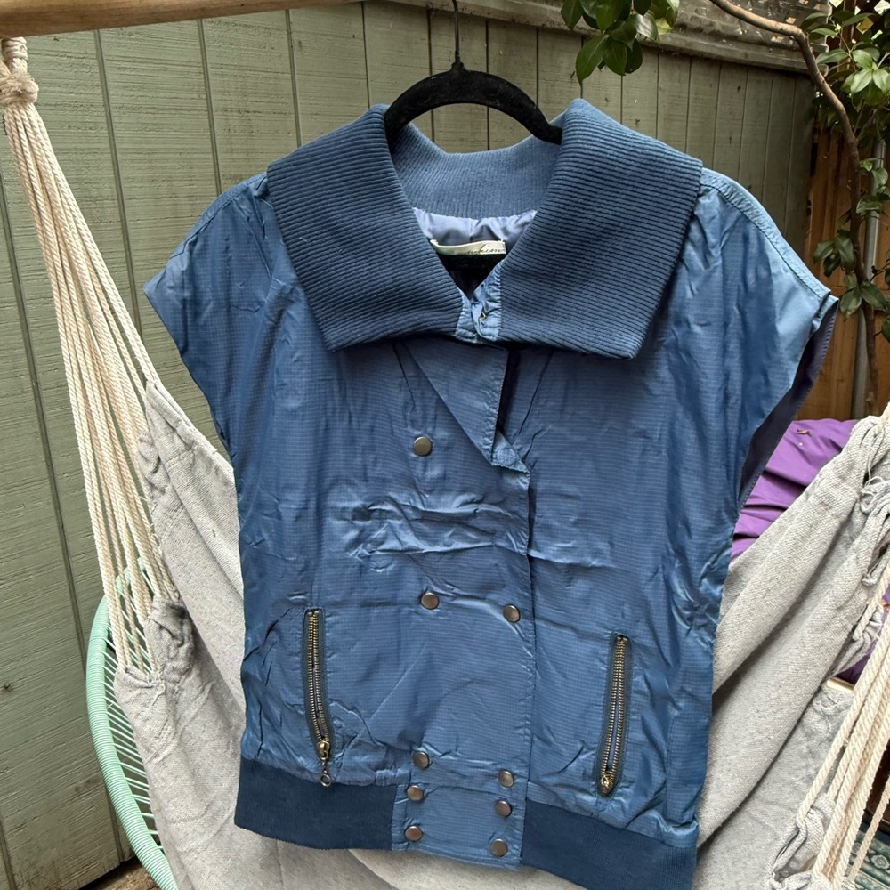 Whim Vintage Blue Vest — Size S